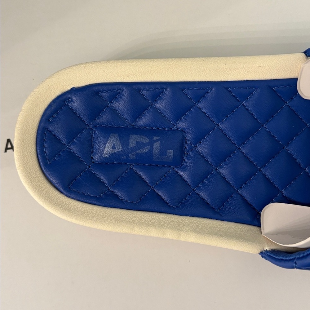 APL Blue Quilted leather Slides - Picture 4 of 5